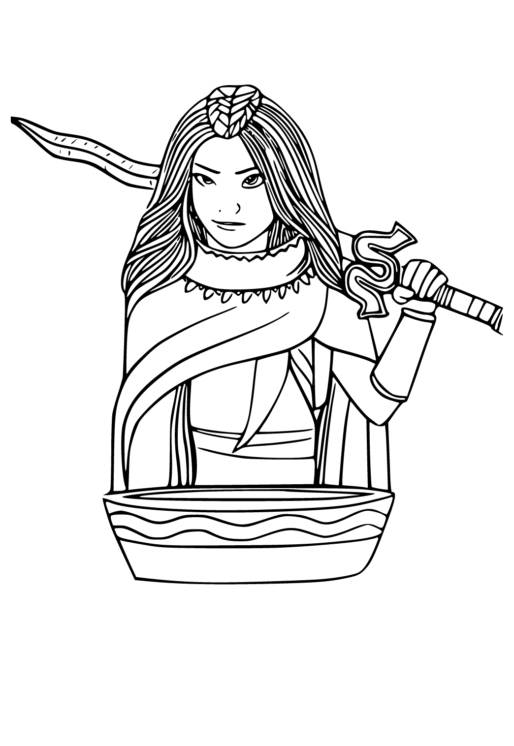 Free printable raya sword coloring page sheet and picture for adults and kids girls and boys
