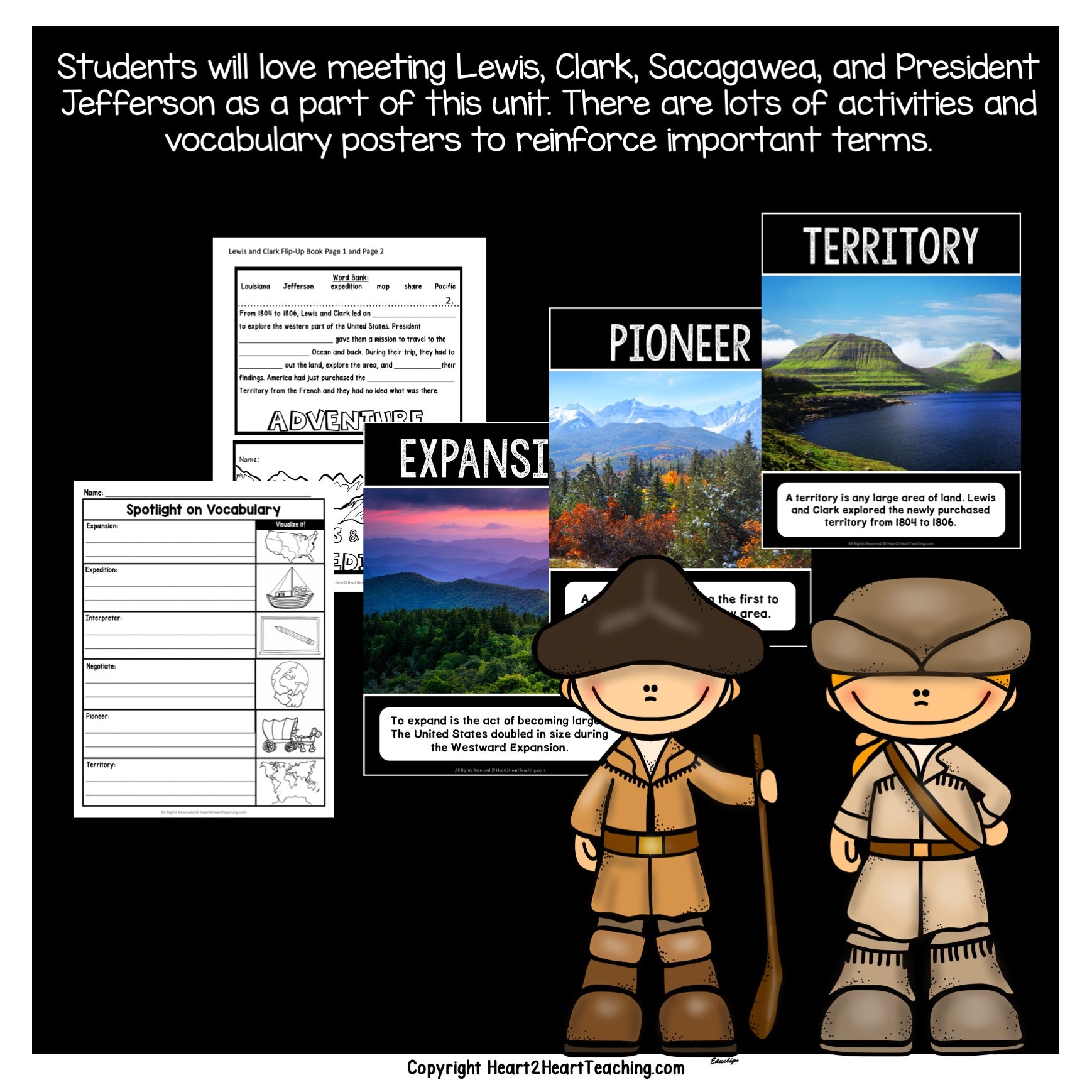 Westward expansion lets learn about the lewis and clark expedition â heart heart teaching