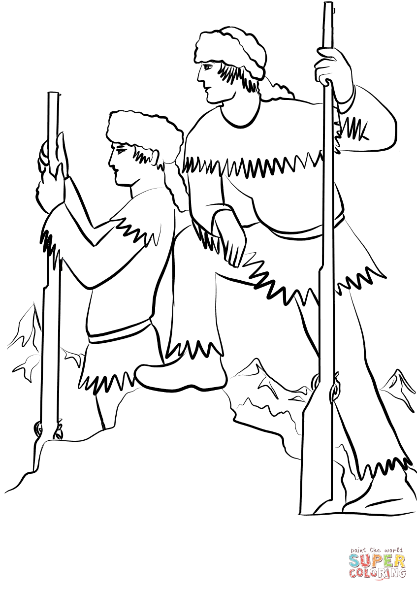 Lewis and clark coloring page free printable coloring pages