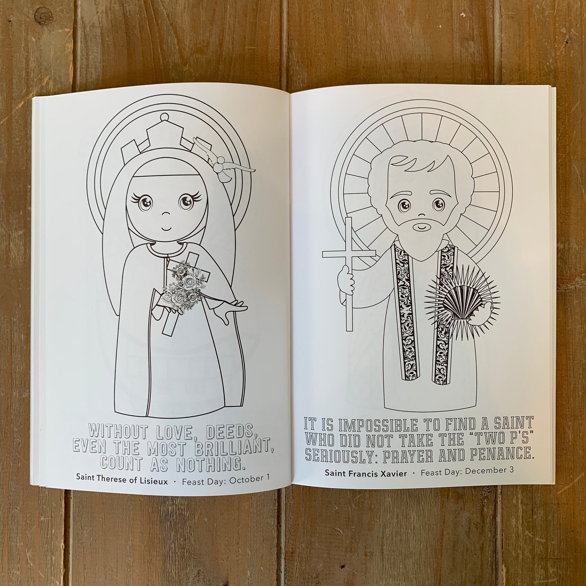 Catholic saints coloring book catholic coloring book gift saint colo â meyer market designs
