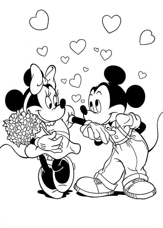 Disney coloring pages disney valentine coloring sheet