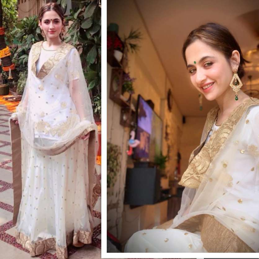 In pics this is how birthday girl sanjeeda sheikh levels up her ethnic fashion game