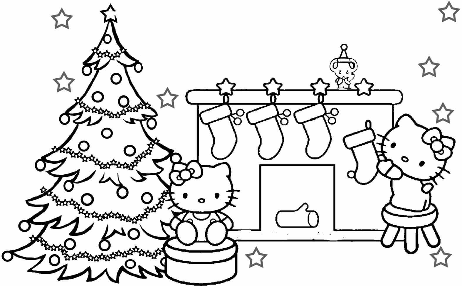 Great picture of christmas coloring pages to print free