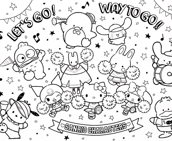 Ðï many sanrio characters partying