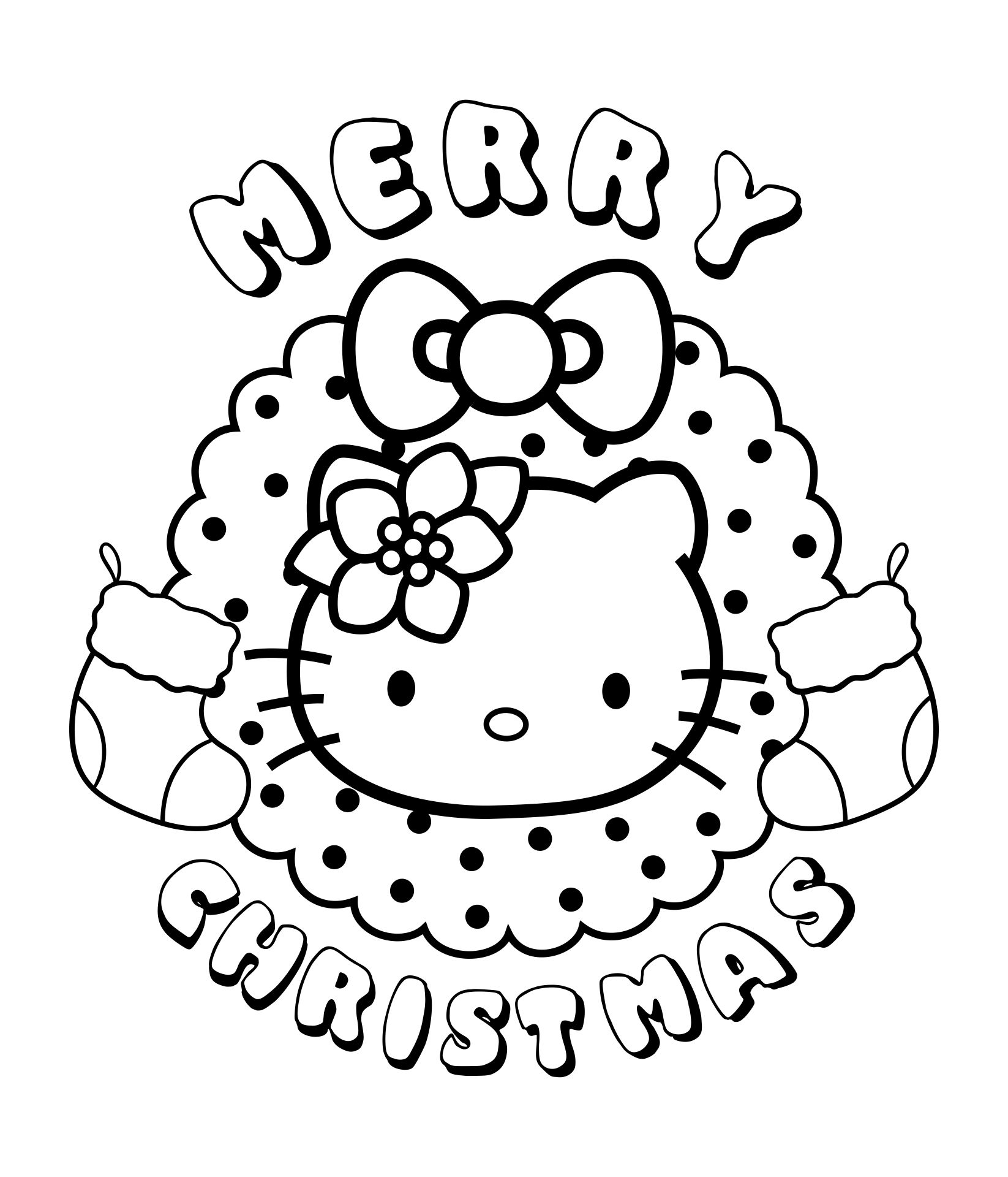 Best hello kitty christmas coloring pages printables pdf for free at