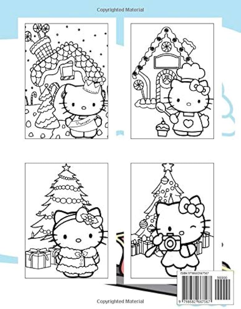 Hello kitty christmas coloring book a christmas coloring book for kids which provides a lot of images of hello kitty domez krystal books