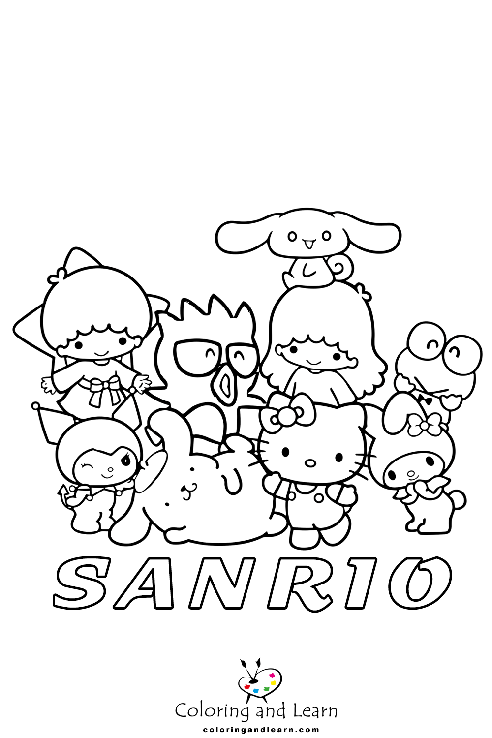Sanrio coloring pages