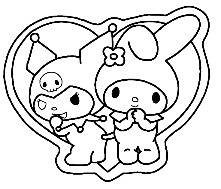 Sanrio characters coloring pages printable for free download