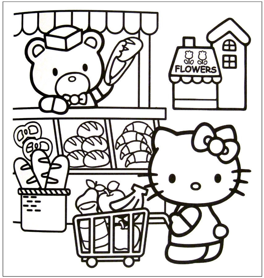 Sanrio hello kitty music coloring book w stickers