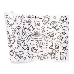 Hello kitty friends coloring pages roll