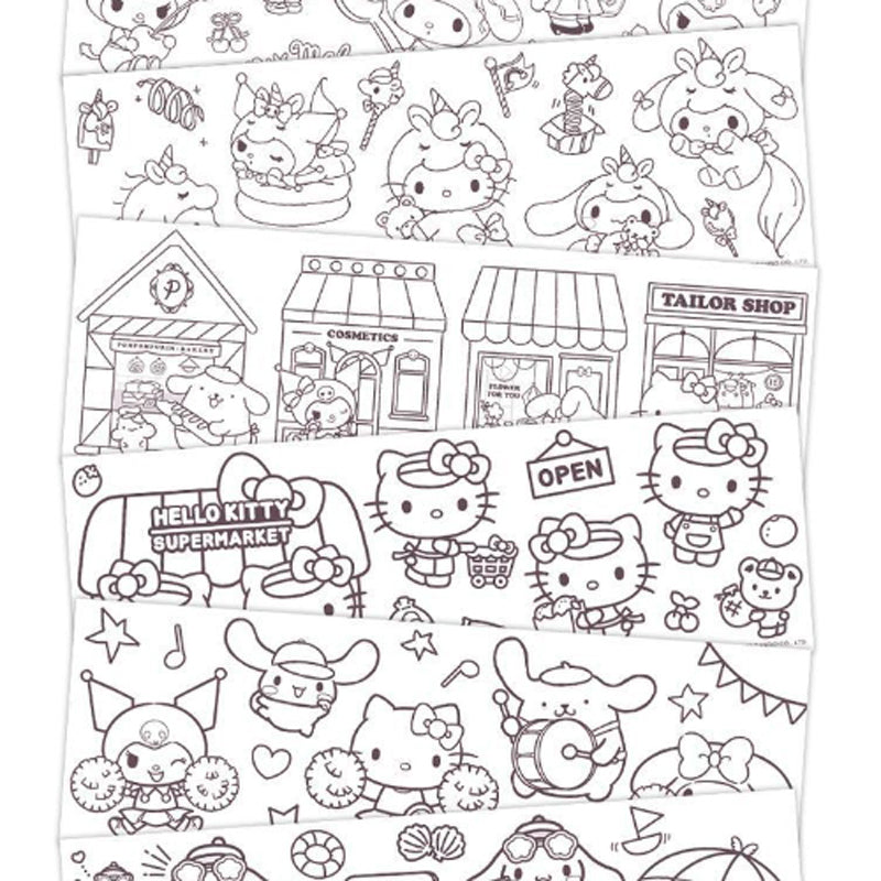 Sanrio roll of coloring stickers series â