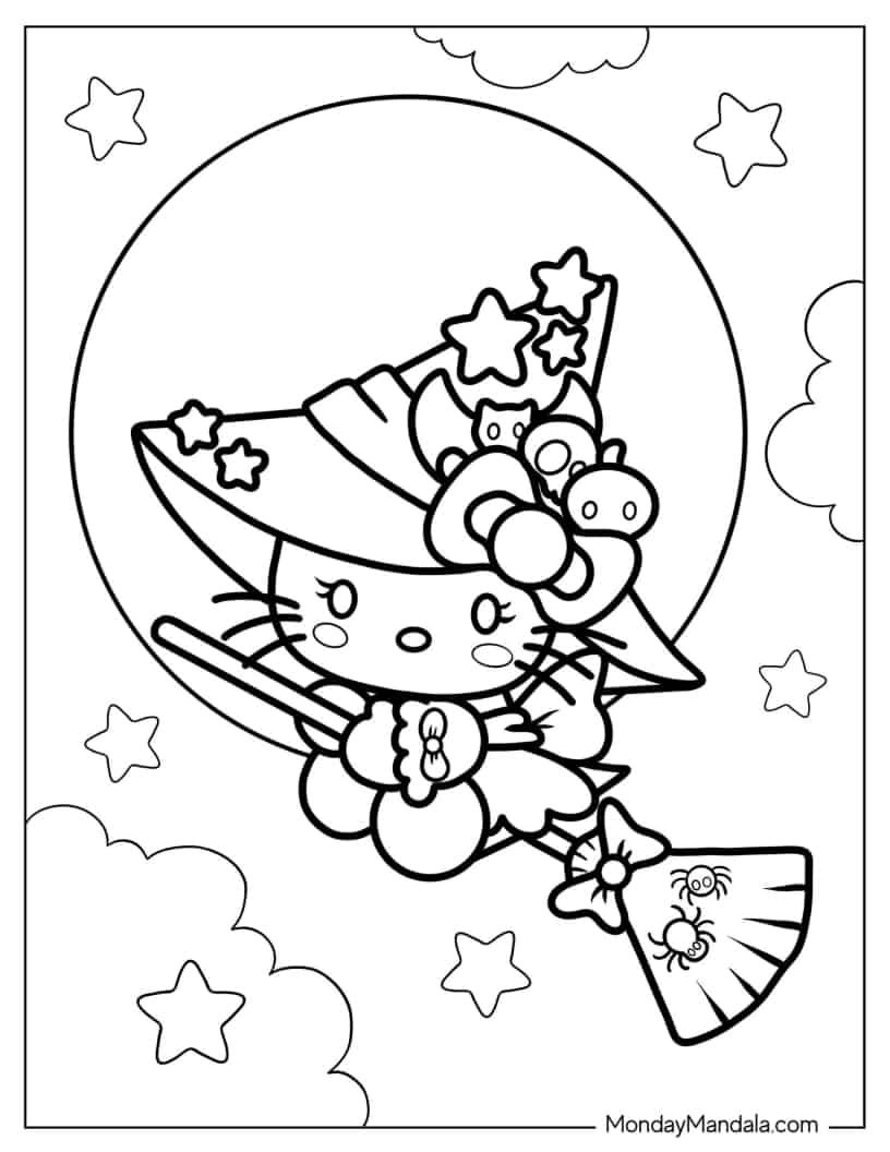 Hello kitty coloring pages free pdf printables hello kitty colouring pages kitty coloring coloring pages