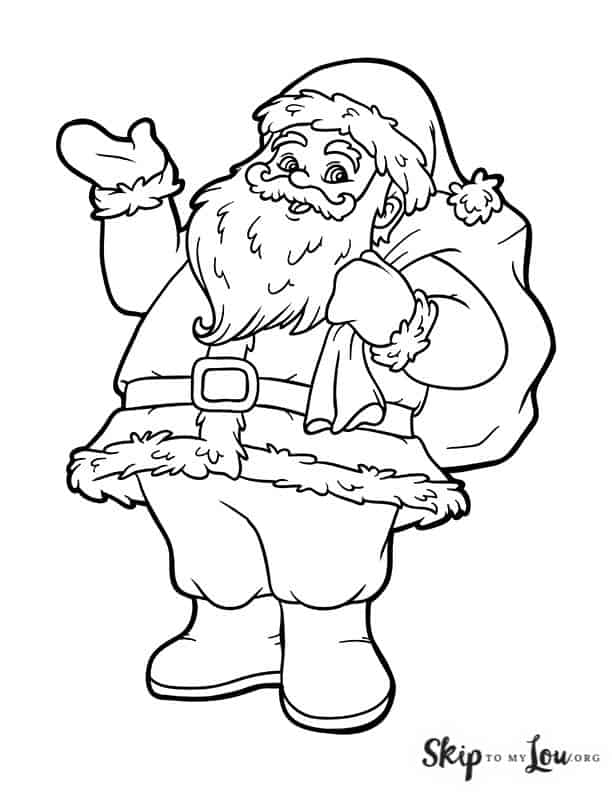 The best santa coloring pages to color this season skip to my lou