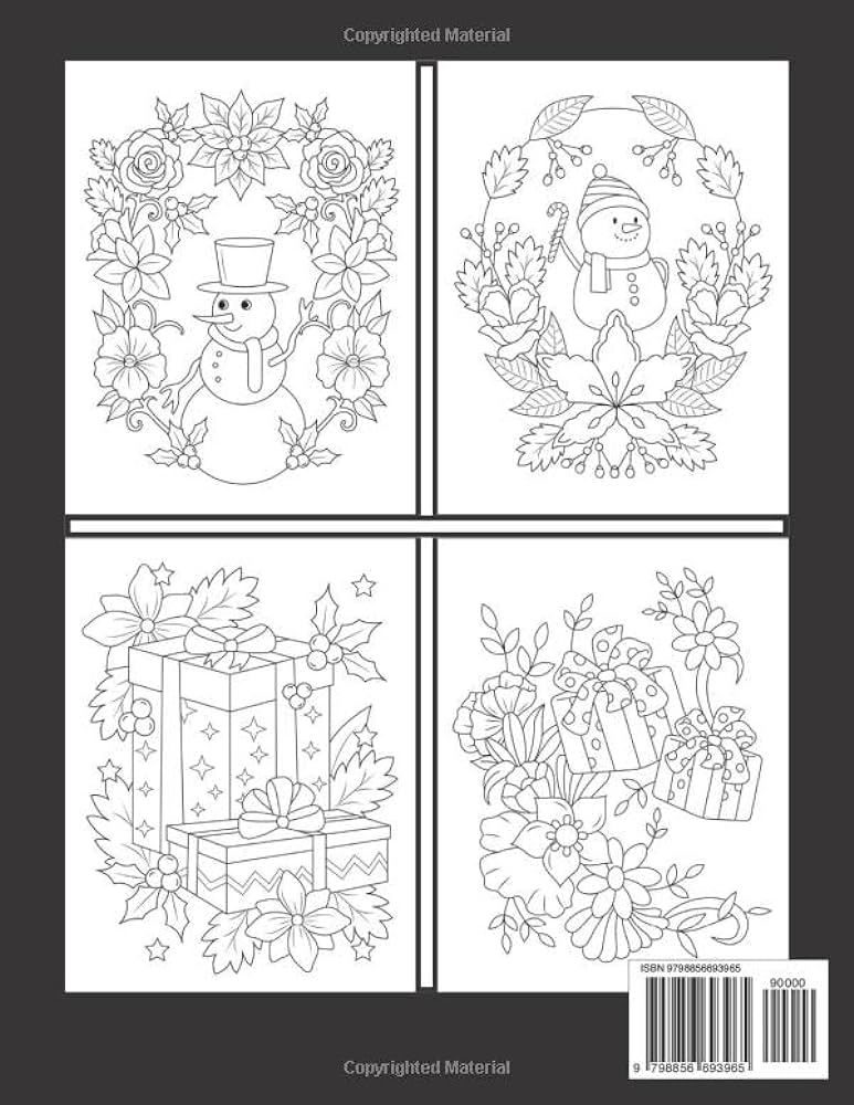 Large print christmas coloring book for adults christmas holiday coloring pages for women men and seniors featuring santa claus christmas gifts e haydon d books