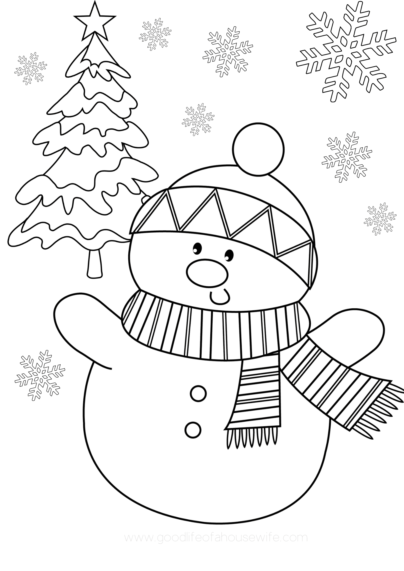 Free printable christmas coloring pages