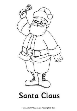 Santa claus louring pages