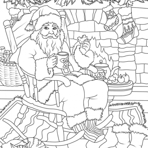 Free christmas coloring pages for