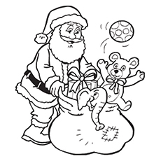 Cute santa claus coloring pages for your little ones