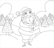 Santa claus coloring pages free coloring pages