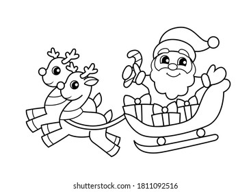 Santa coloring pages images stock photos d objects vectors