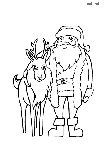 Reindeer coloring pages free printable reindeer coloring sheets
