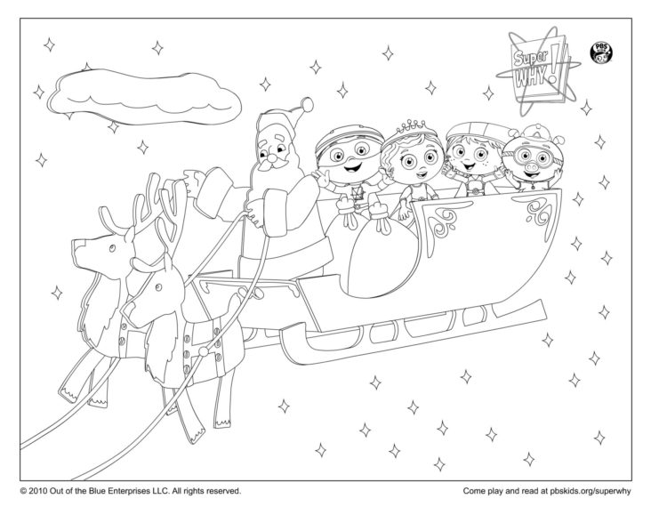 Sleigh ride with santa coloring page kidsâ kids for parents