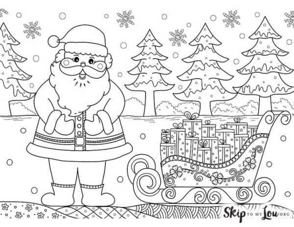 The best santa coloring pages to color this season skip to my lou