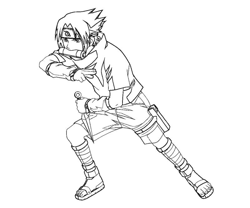 Sasuke uchiha coloring crafty teenager