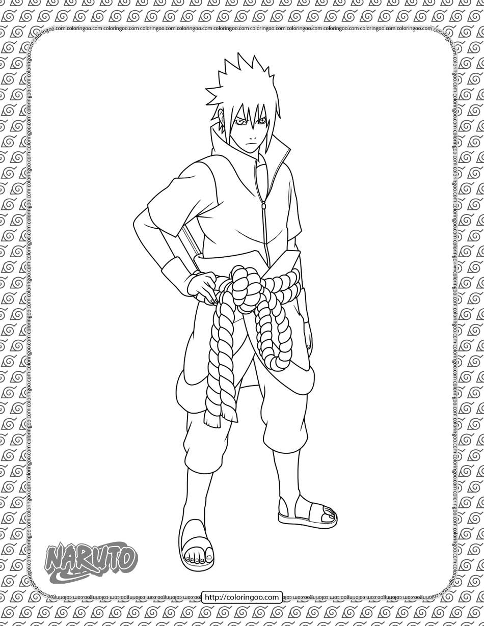 Sasuke uchiha coloring page sasuke sasuke uchiha uchiha