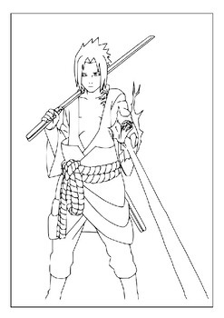 Immerse yourself in artistry downloadable sasuke coloring sheets for fans