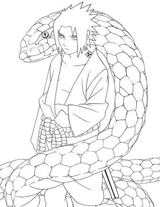 Free easy to print naruto coloring pages