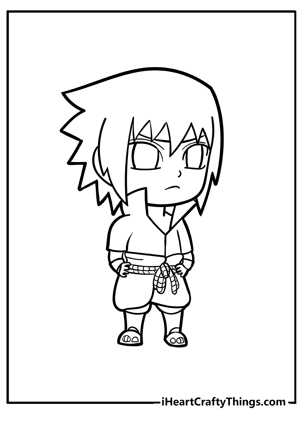 Chibi coloring pages free printables