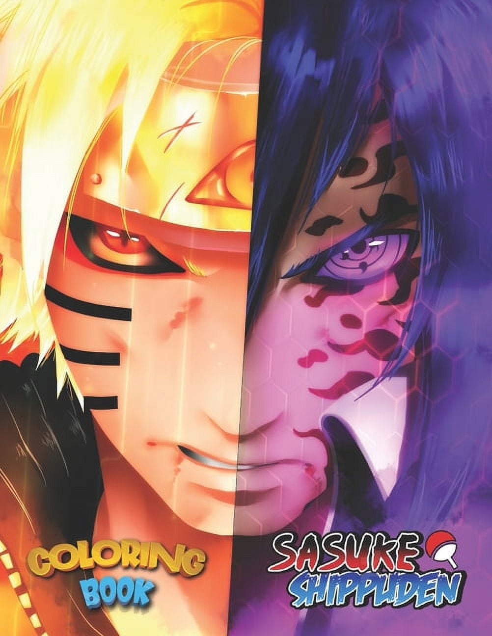 Sasuke shippuden coloring book favorite book ninja coloring books for adult naruto shippuden