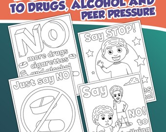 Coloring book coloring pages for kids coloring pages printable say no to drugs coloring book black owned shops coloring book pdf