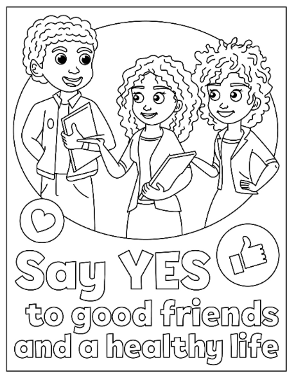 Coloring book for kids anti drug education coloring pages for kids coloring sheets for kids kids