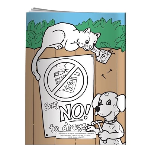 Coloring book smart kids say no to drugs usa