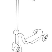 Scooter coloring pages