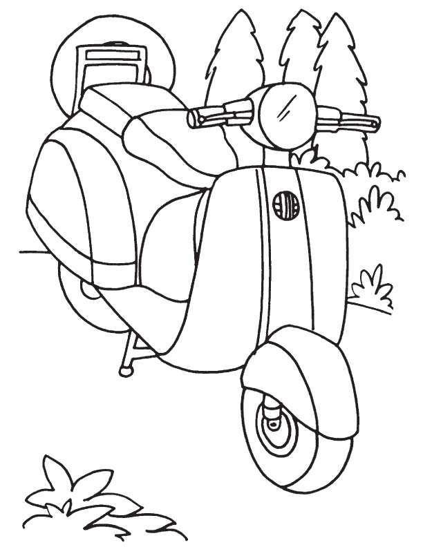 Vespa scooter coloring page download free vespa scooter coloring page for kids best coloring pages