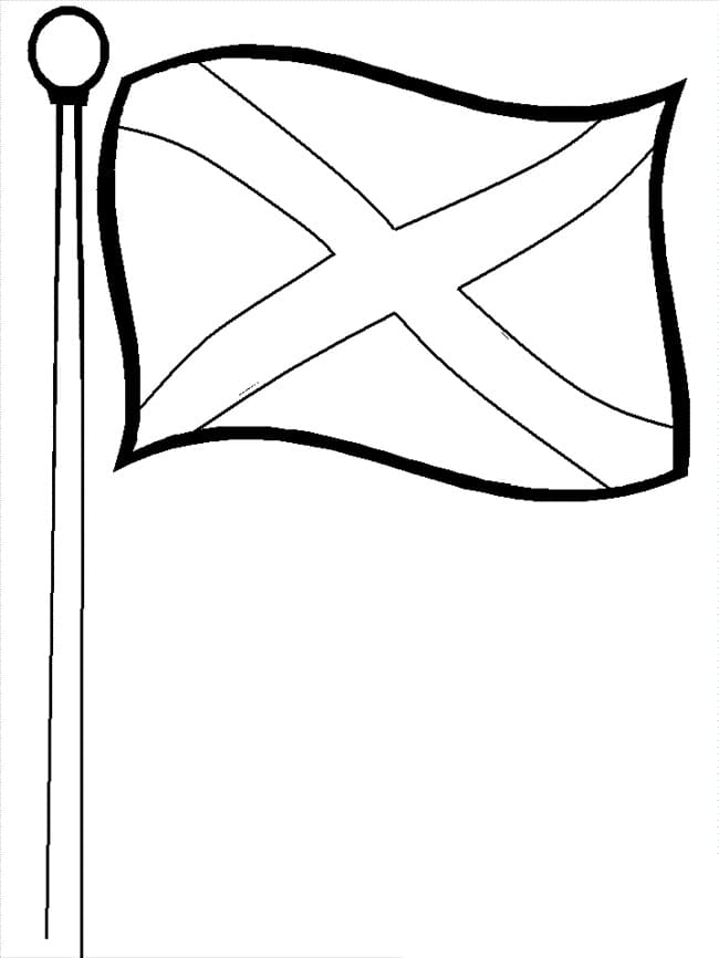 Scotland flag printable coloring page