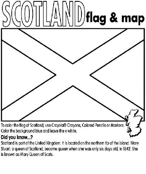 Scotland coloring page flag of scotland flag coloring pages scotland