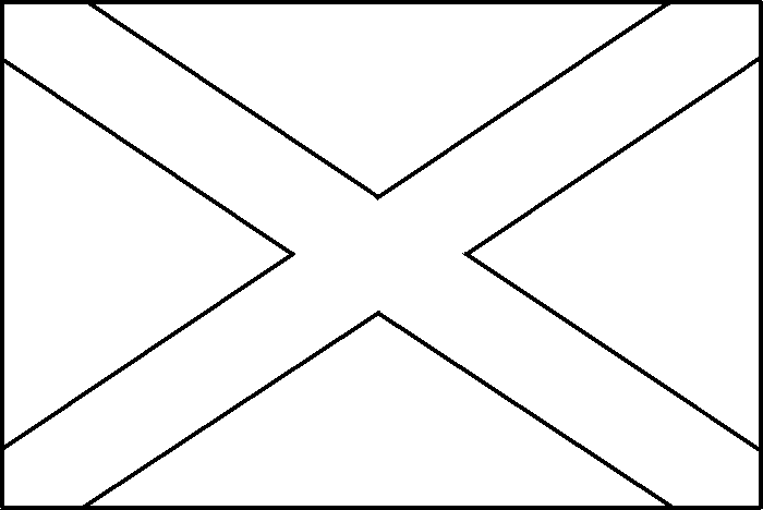Scotland flag coloring picture