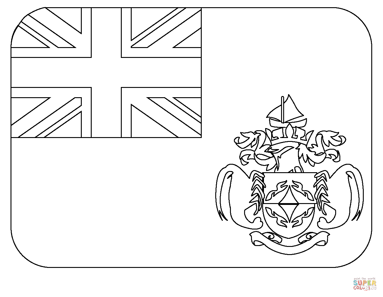 Flag of tristan da cunha emoji coloring page free printable coloring pages