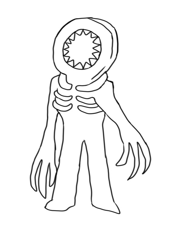 Evil doors coloring page items download now