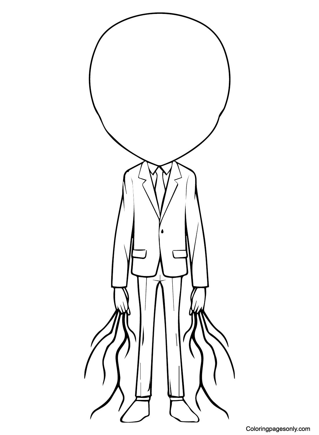 Slender man coloring pages printable for free download