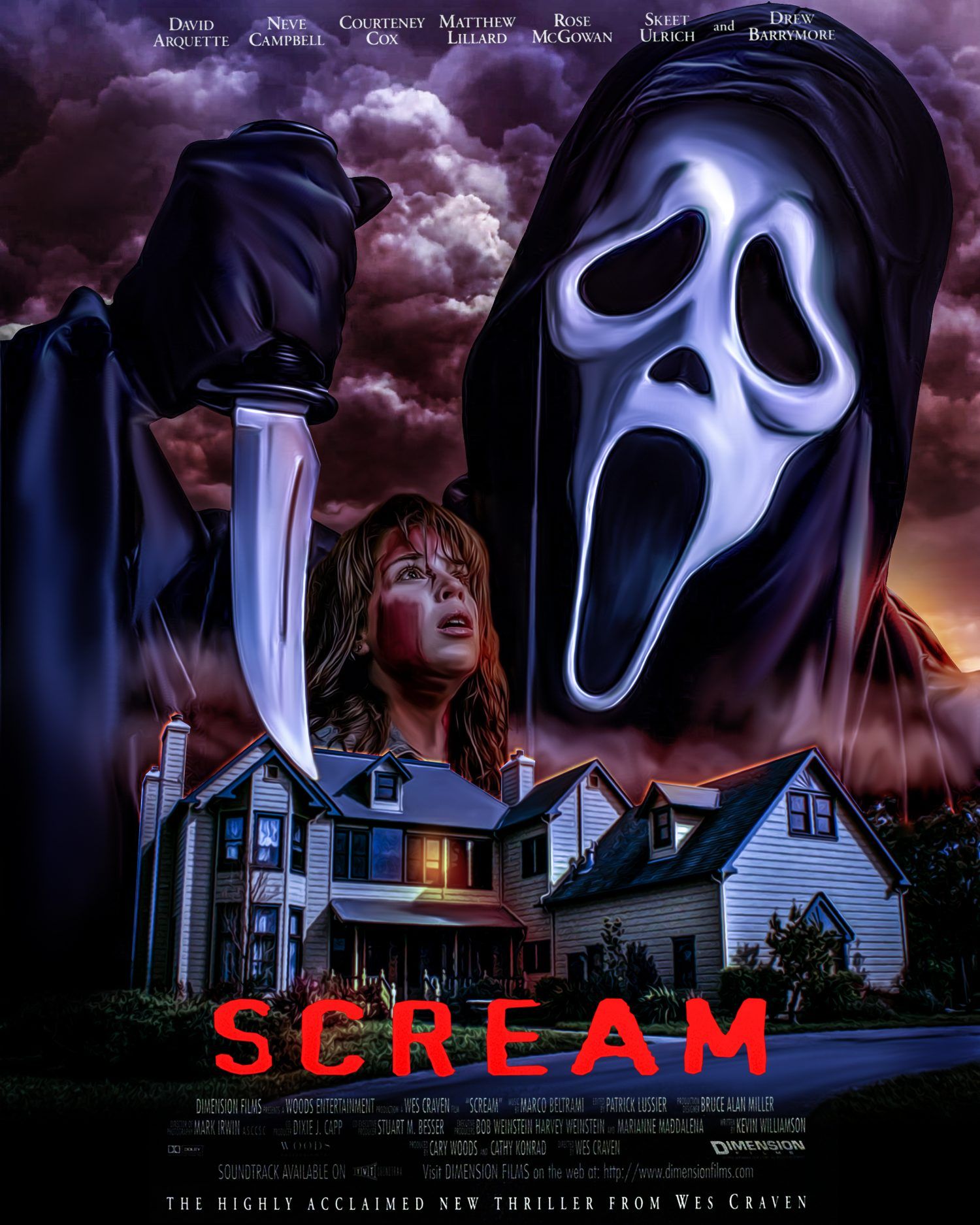 Scream x halloween movie poster scream movie scary movies