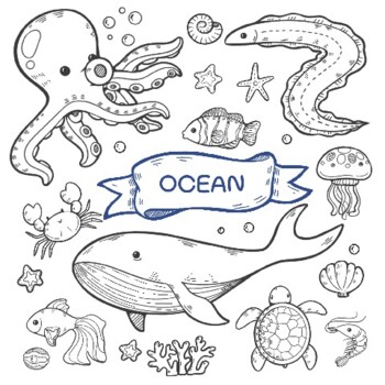 Free ocean forest animals coloring pages by double tpt