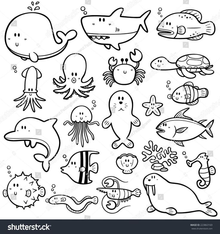 Sea creatures coloring pages coloring page astonishing sea creatures coloring pages