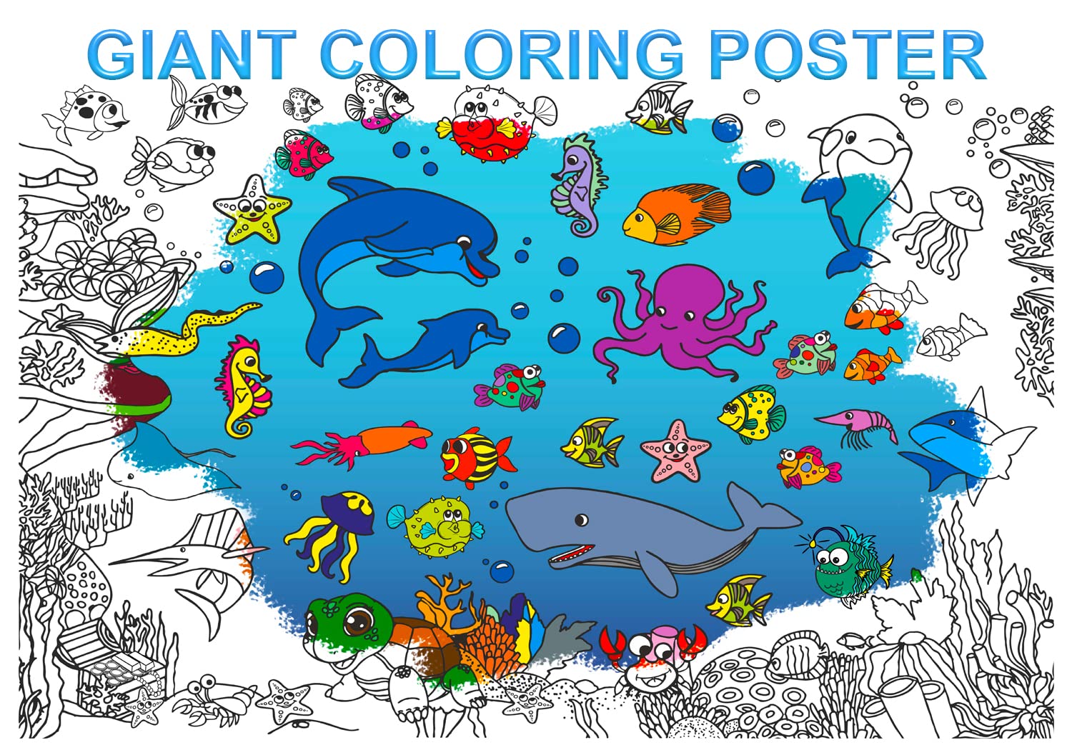 Alex art jumbo coloring poster
