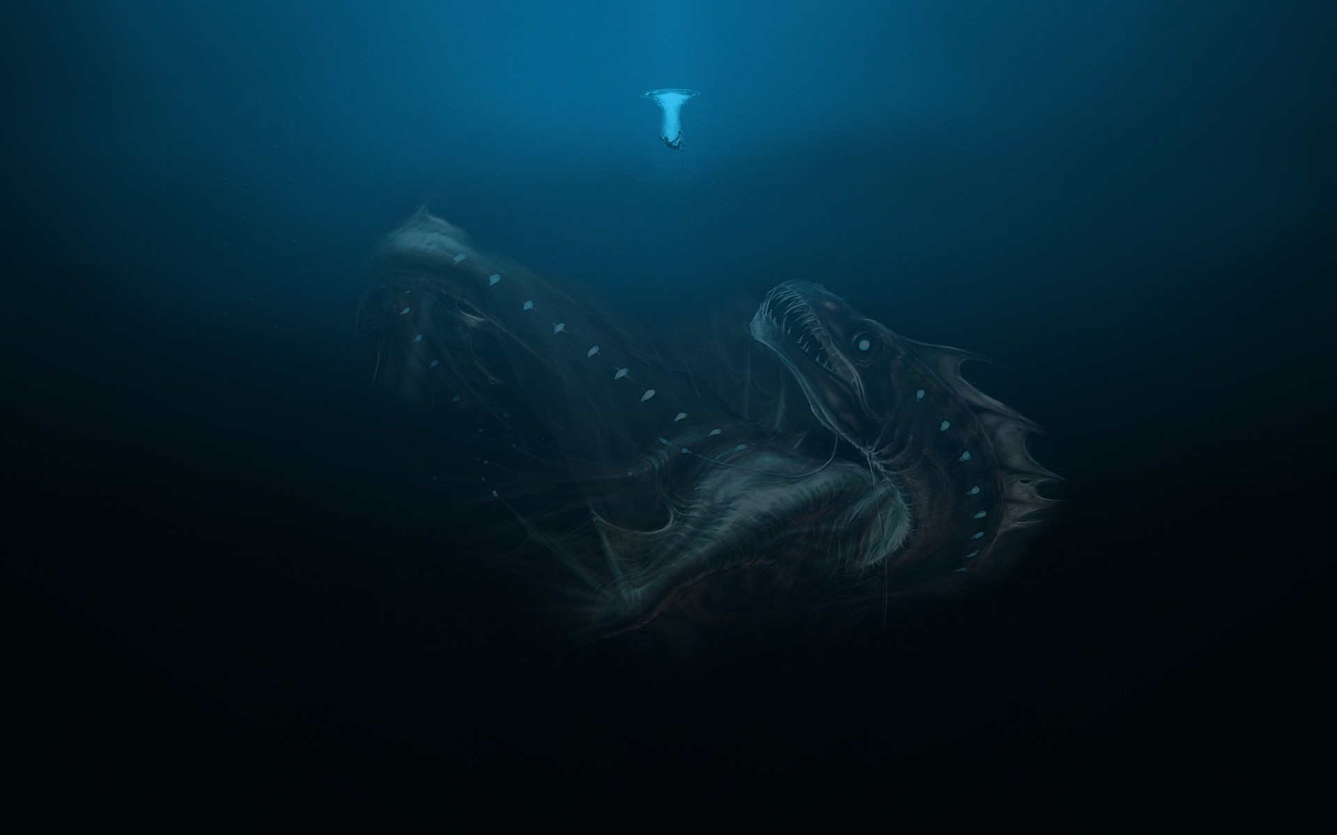 Creature deep sea sea monsters underwater fantasy art