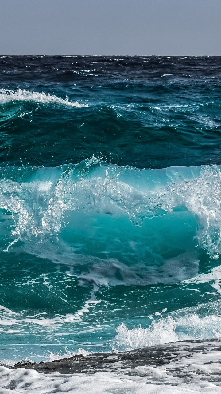 Blue sea wave shore water x wallpaper ocean wallpaper ocean waves ocean photography